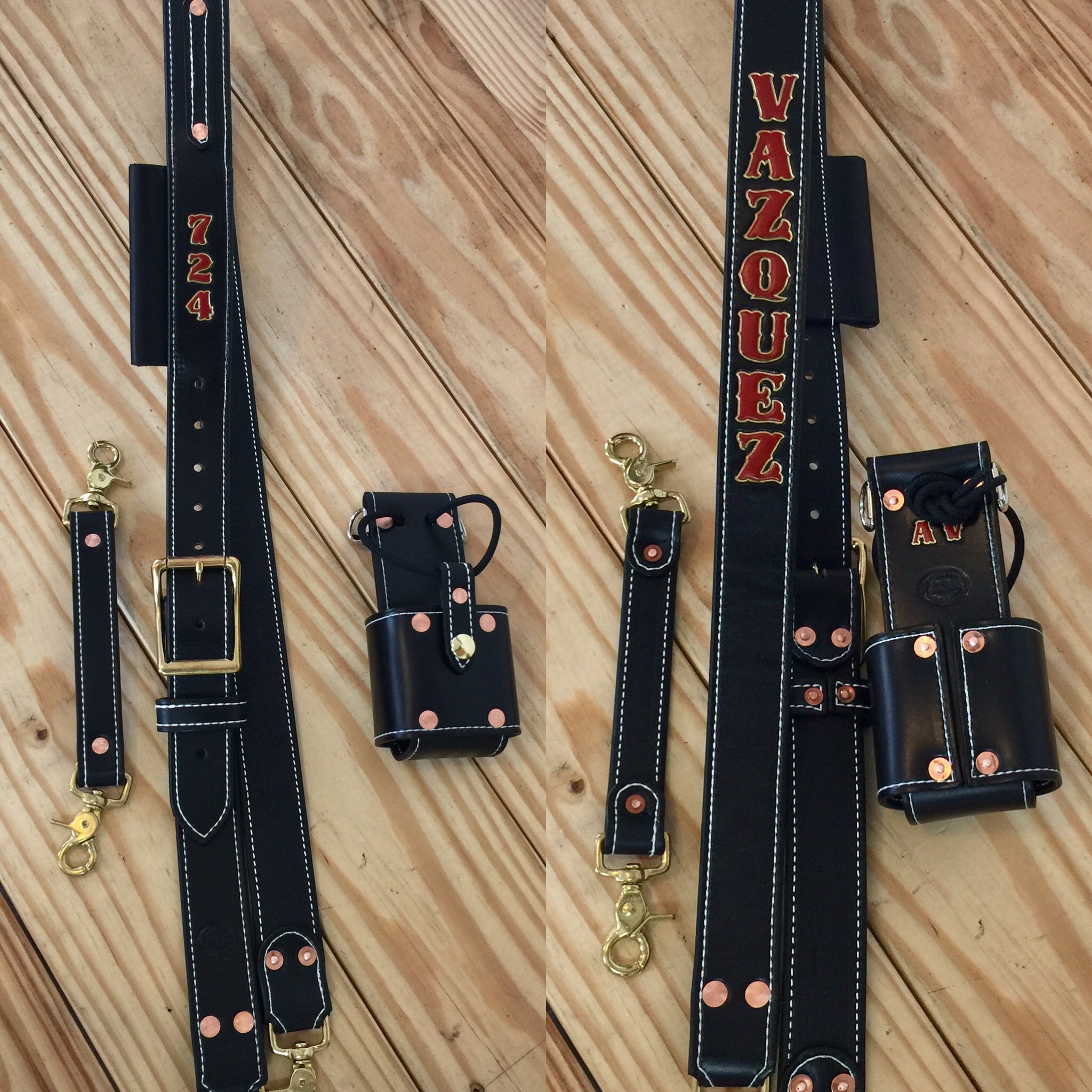 FoxFire Illuminating Leather Combo; Radio Strap Anti-Sway Strap Size Regular 